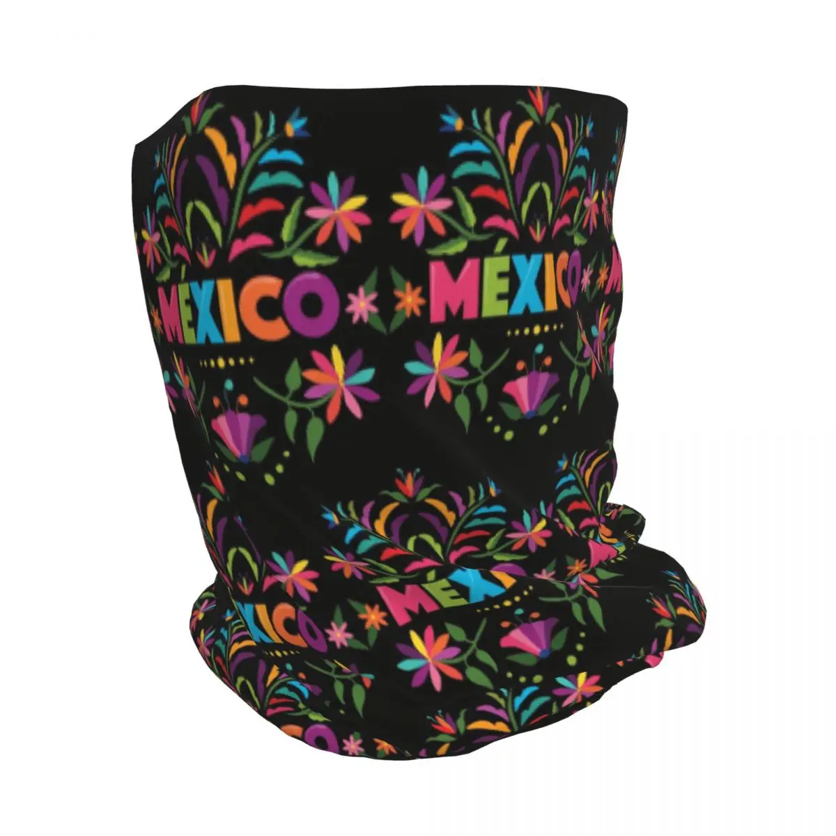 Colorful Mexican Traditional Pattern Bandana Neck Gaiter Wrap Mask Scarf Multifunction Headband Beanies Hat Unisex Adult