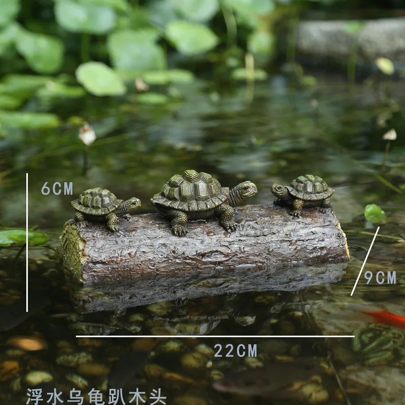 Outdoor Pond Garden Decoration and Landscaping Simulation Animal Duck Crocodile Floating Resin Floating Water Decoration