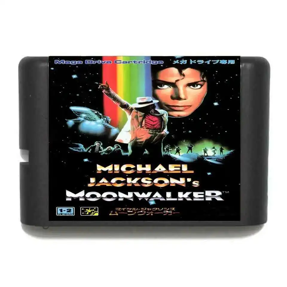 Nueva llegada Moonwalker tarjeta de juego MD de 16 bits para Sega Mega Drive para Genesis