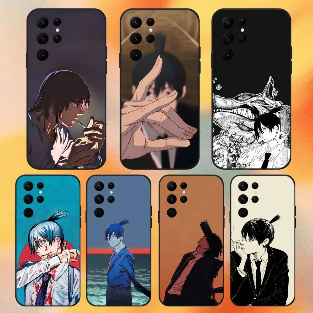 

Chainsaw Man Aki Hayakawa Phone Case For Samsung S 25,24,23,22,30,21,10,9,Ultra,Plus,Lite,FE,4,5G Black Soft Case
