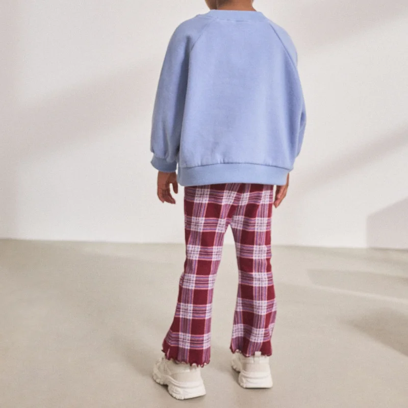 القفز متر مخطط مضيئة السراويل للفتيات كامل طول الأطفال قلم رصاص السراويل المألوف طماق الخريف الاطفال الموضة #6