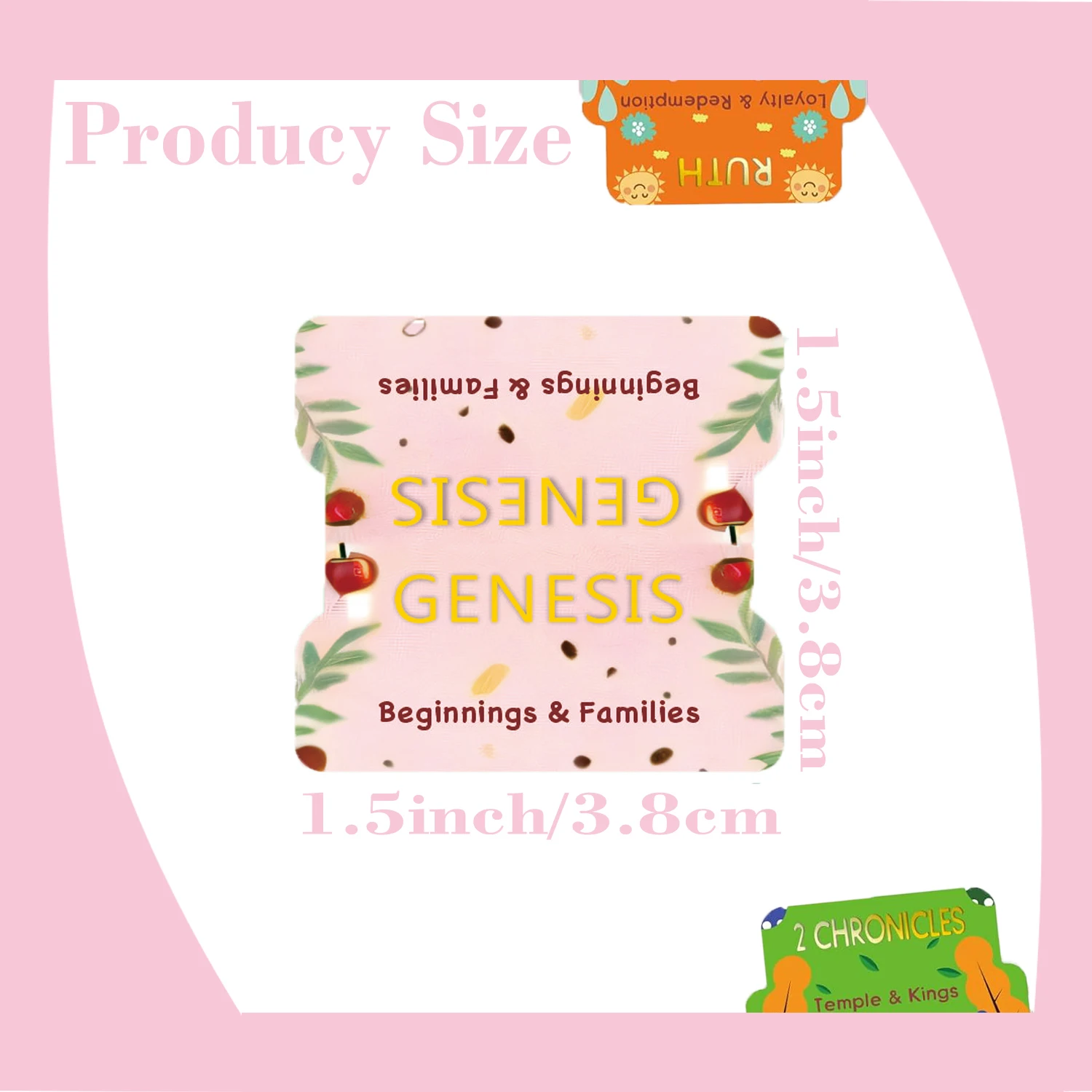 Bible Tabs,Cute Bible Tabs with Soul Nourishing Book Summaries,Bible Book Name+Bible inspirational book summary phrase for Bible