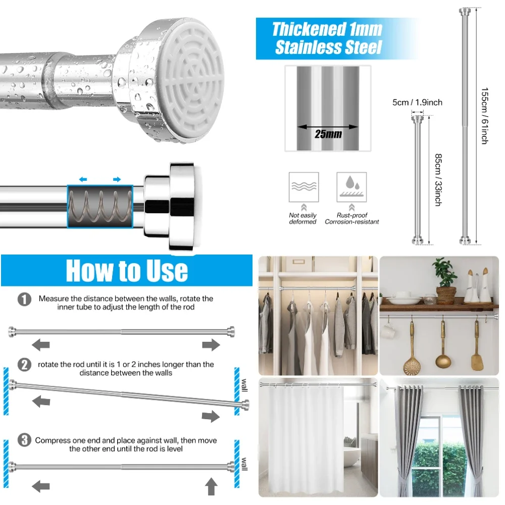 Thumbnail 3 - #32 Latest Shower Rods Offers