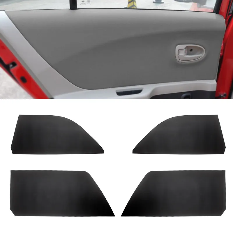 

For Toyota Yaris Car Door Handle Armrest Panel Microfiber Leather Cover Protective Trim With Mount Fittings