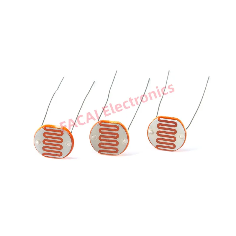 

10Pcs GL12528 Light Sensitive Resistor 12mm Photoresistor 12528 LDR Dependent Resistance GL12 Photo Resistor Item Kit Set