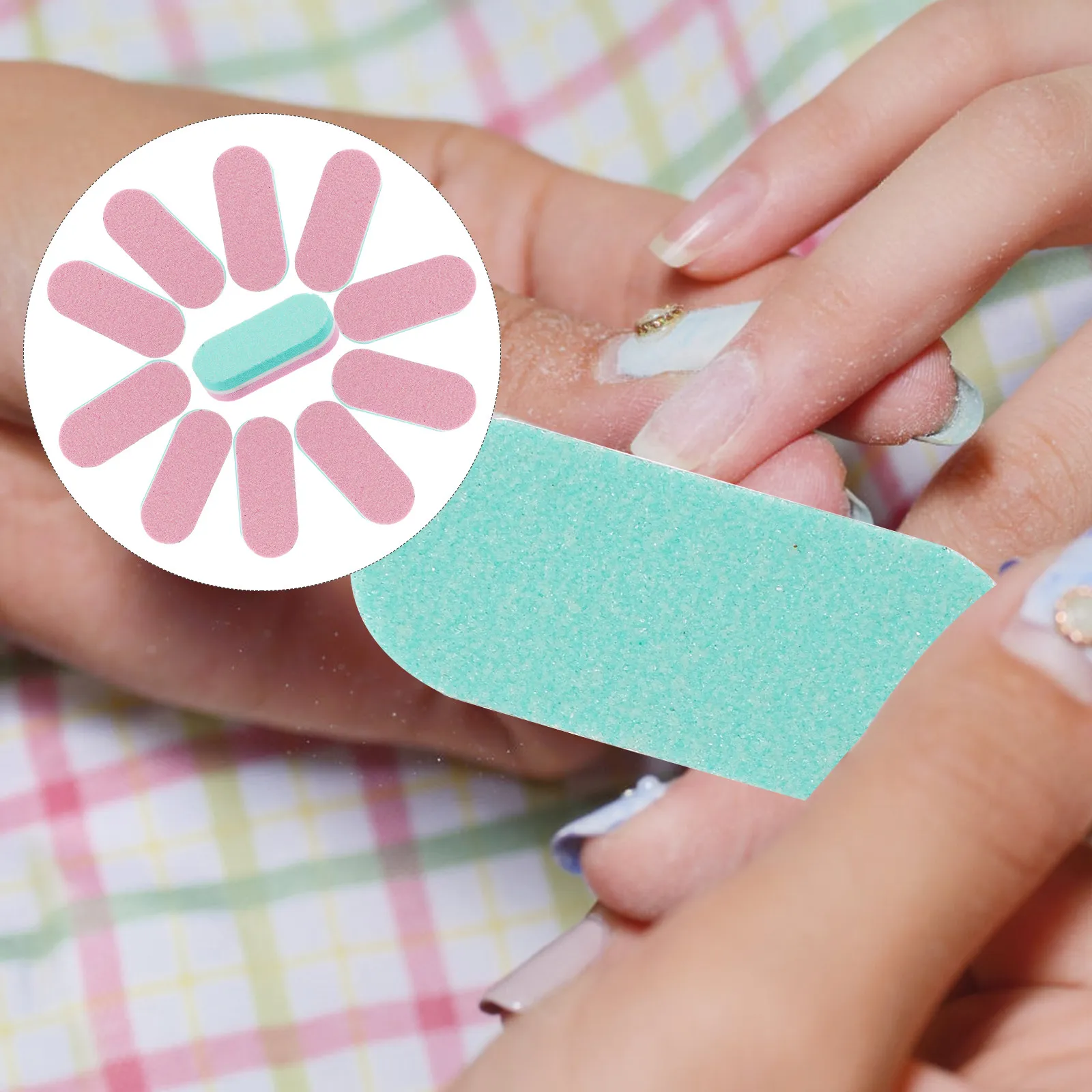 

40 шт. губчатых пилок для ногтей, премиальные полировочные полоски, многосторонние маникюрные инструменты для натуральных ногтей, пилка для педикюра и придания формы, для нейл-арта