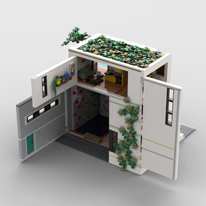 وحدات بناء المدينة Moc قوالب بناء وحدات تسلق الصالة الرياضية والشقة التكنولوجيا كتل عيد الميلاد لتقوم بها بنفسك لعبة هدية البناء #5