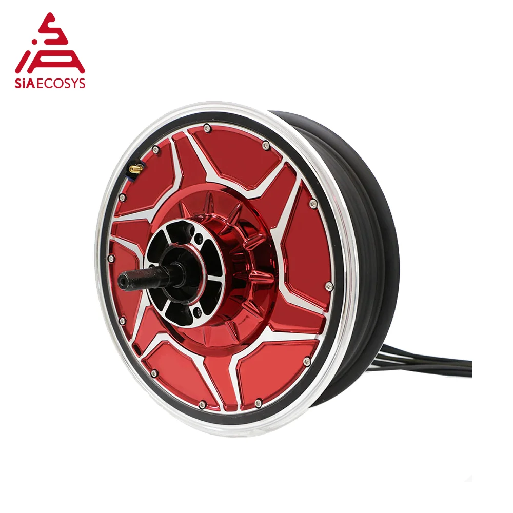 QSMOTOR 고효율 BLDC 휠 허브 모터, 전기 오토바이, QS268, 9kW, 12x3.0 인치, V5, 72V, 130kph, 신형