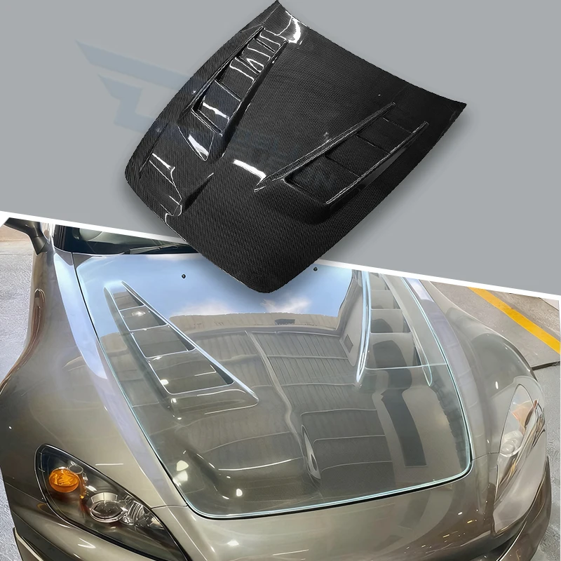 

For Honda 99-09 S2000 AP1 AP2 MUG Style Carbon Fiber Hood CF Car Exterior Modified Accessories & Auto Gadgets