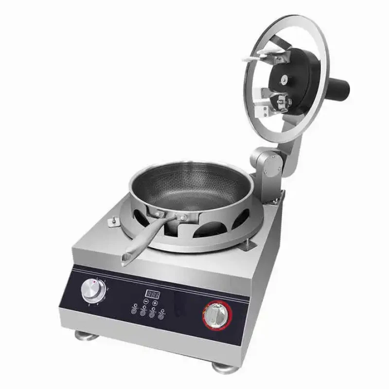 

Commercial Kitchen Farm Rtaurant Use Cooking Hine Non-Stick Pan Automatic Fried Rice Wok With Robo