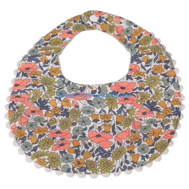 Baby Bibs Unisex Boy Girl Breathable Drooling Bib Double Side Burp Cloth Bibs Infant Teething Bibs Feeding Bandanas