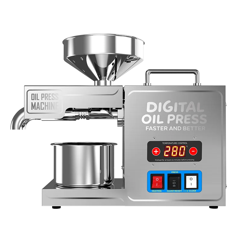 B31 Stainless Steel Oil Press Home And Business Use 304 Food-Grade Material Cold And Hot Double Press Sesame/Peanut/Coconut
