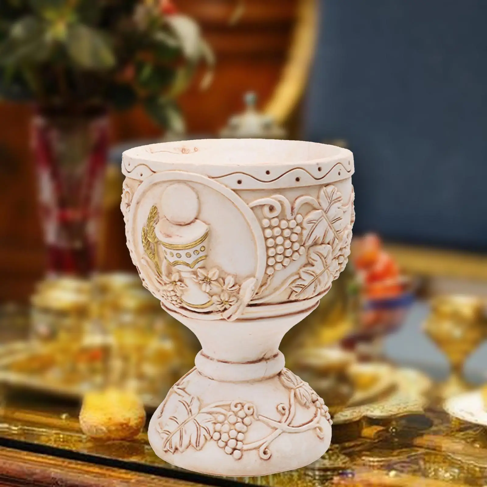 Holy Grail Cup Decoration Counterpiece Ceremonial Statue Holy Grail Figurine for