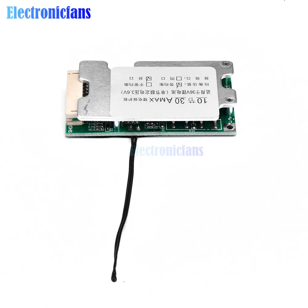 10S 36V 30A BMS PCB batteria al litio scheda di ricarica 18650 batteria bilanciata scheda di protezione bilanciamento delle celle agli ioni di litio