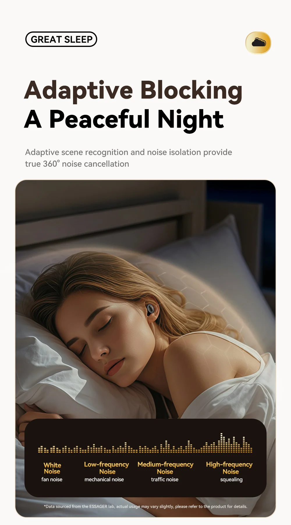 Essager Silicone Ear Plugs Sleep Noise Reusable Earplug with Storage Case Soft Anti Noise Earplug for Sleep Concerts Travel Work