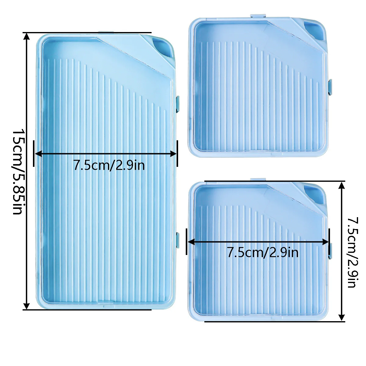 3pcs Diamond Painting Accessory Tray Kits Large Capacity Plate Tool Pen Nail Art Beading Plates Cross Stitch Art