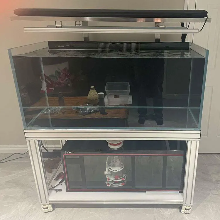 

High Quality T Slot Extrusion Aluminum Aquarium Stand System Shelf Metal Fishing Stand Fish Tank Racks Steel Stock Tank Stand