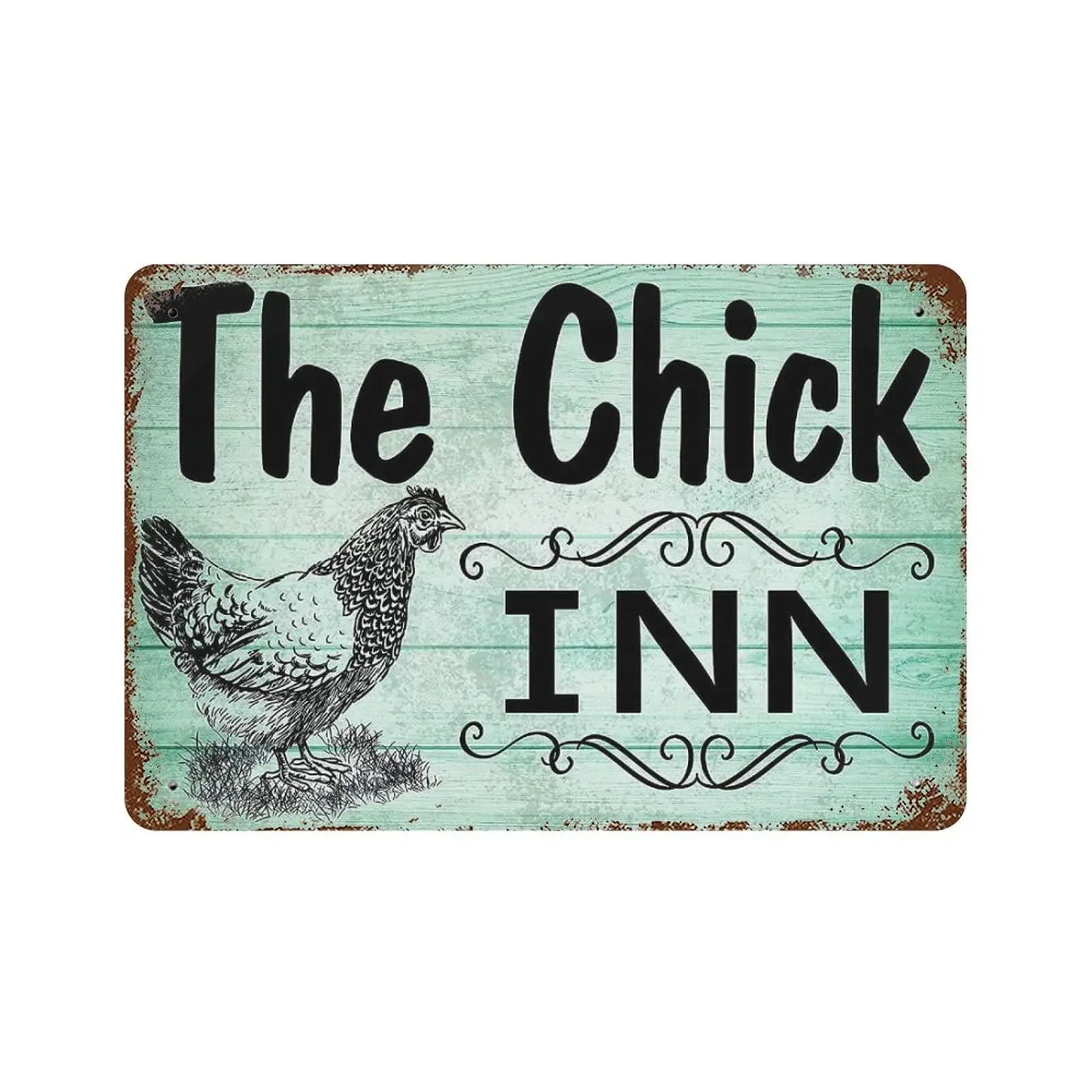 

Habilboi Retro Metal Tin Sign The Chick Inn Chicken Coop Rustic Hen House Farm Ranch Shopping Mall Rural Chicken Coop Tin Chicke