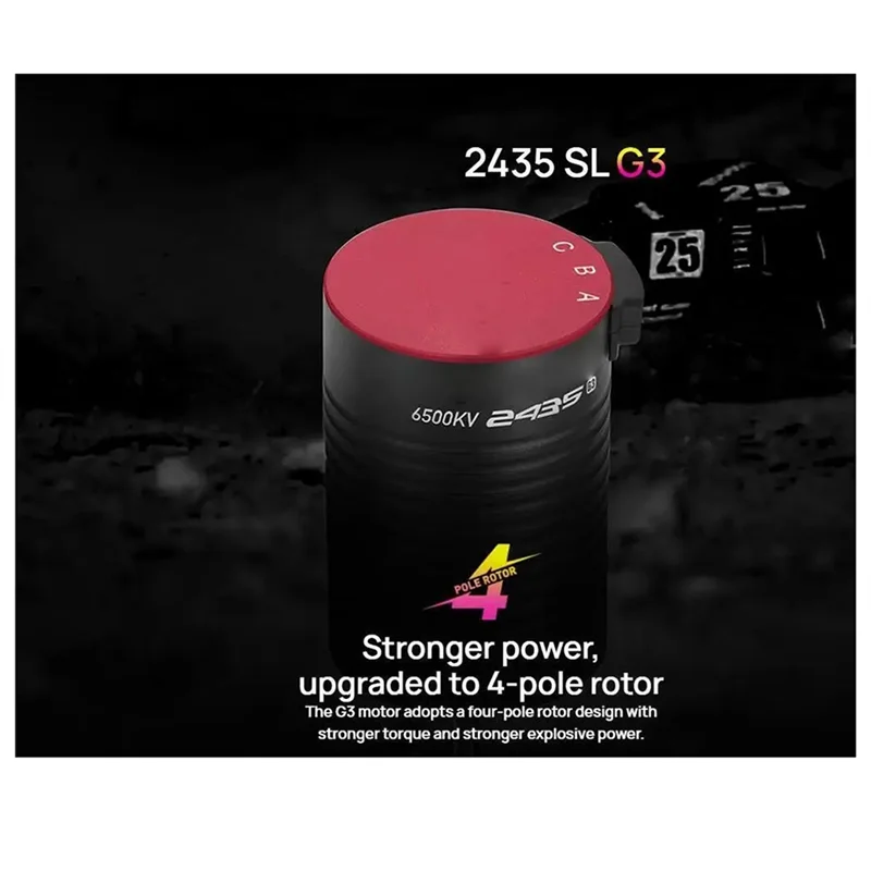 【ABUP】НОВЫЙ двигатель 2435SL G3 для автомобиля с дистанционным управлением 1:18, 1:16, бесщеточный ESC, водонепроницаемый 2-3S 2435-G3, комплект двигателя 2435SL G3