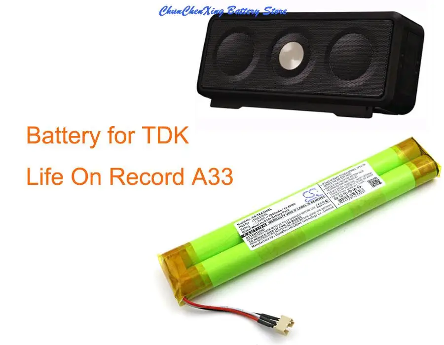 

2000mAh Battery for TDK Life On Record A33