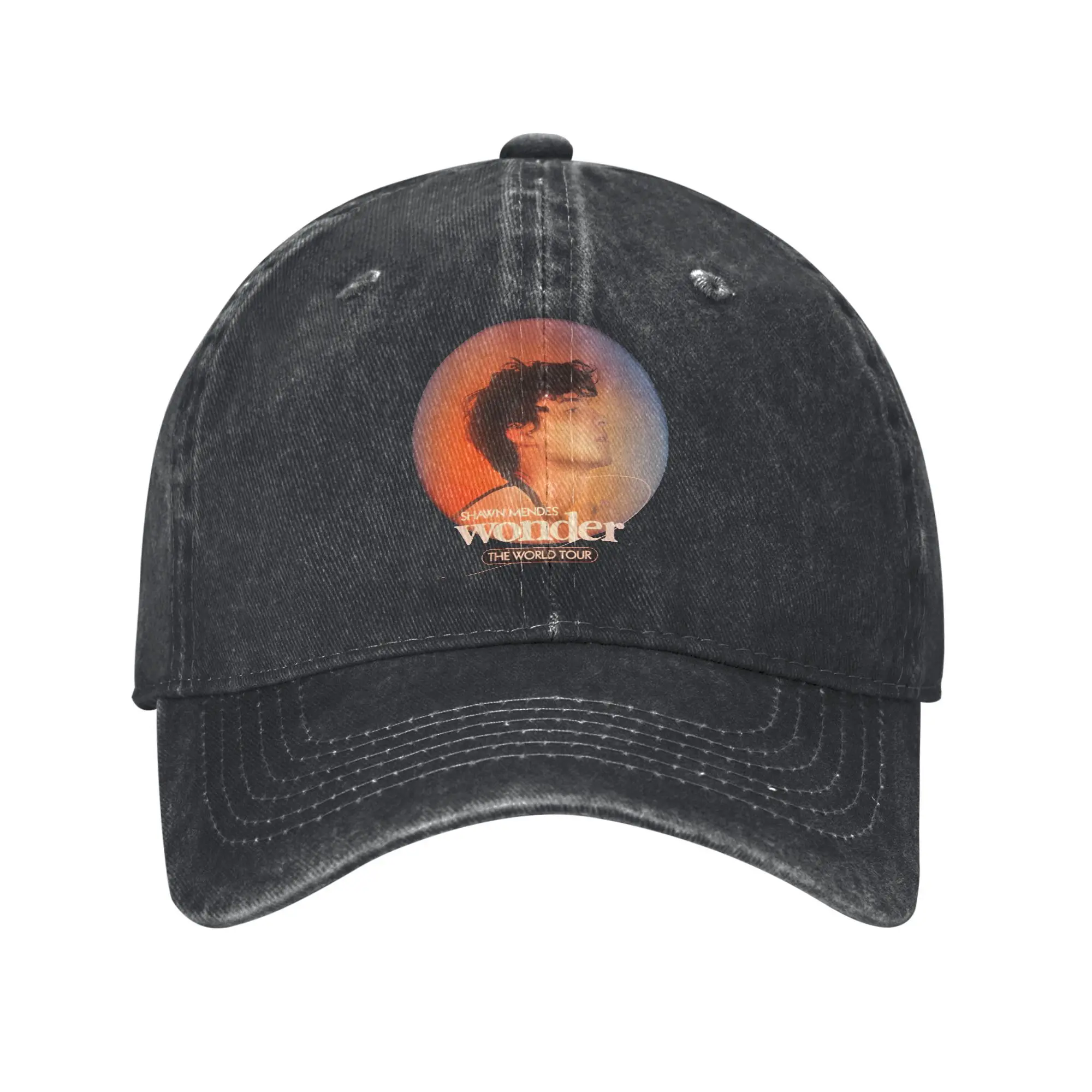 Shawn Mendes the World Tour Boné de beisebol casual Kpop Rock Trucker Hat Verão Protetor solar Homens Mulheres Trendy Snapback Cap