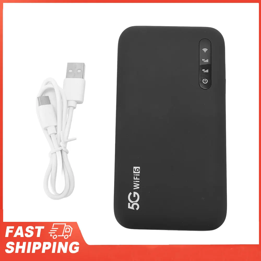 5G WiFi Mobile Hotspot SIM Card Slot Portable WiFi Hotspot High Speed Connection for Phones Laptops Tablets for Home and Travel