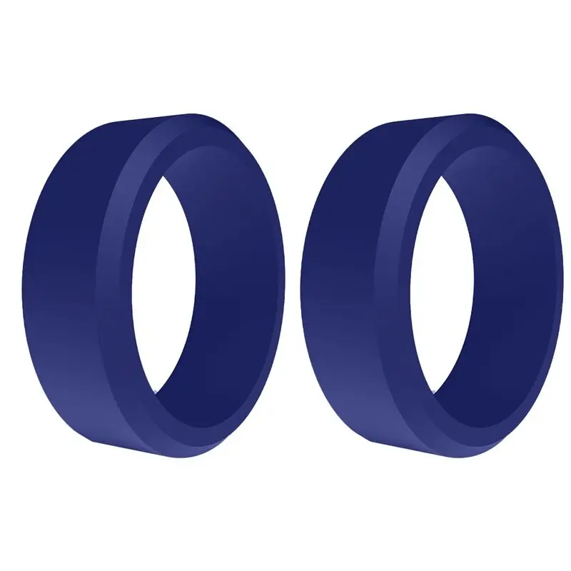 *N21R 8mm Popular Men Women Silicone Cool Rings Silicone Wedding Ring Environmental Outdoor Sports RingX2 8