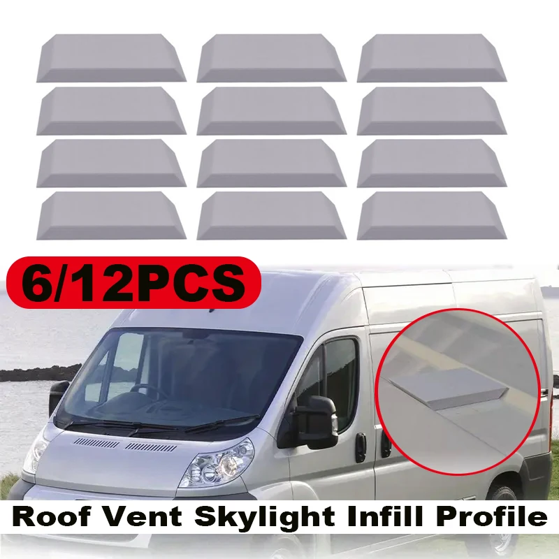 

6/12PCS RV Roof Vents Skylight Panels For Fiat Ducato Citroen Relay And Boxer RV Maxxair Compatible Vent Panels Replacement Part