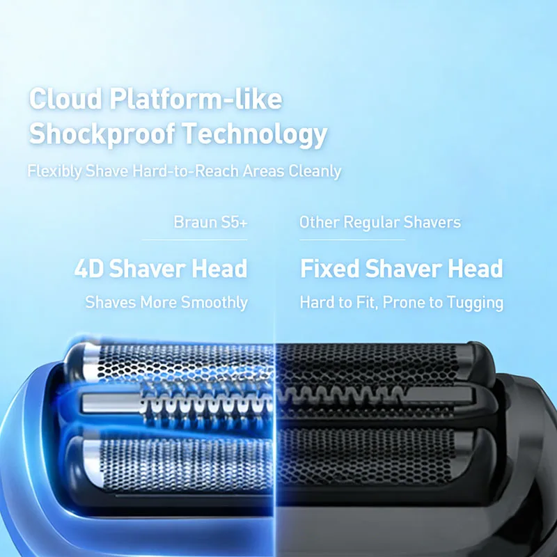 Braun 65B Shaver head reciprocating replaceable electric shaver head compatible with 52-A1200s 53-A10012s 52-W4000cs 52-W1320vs