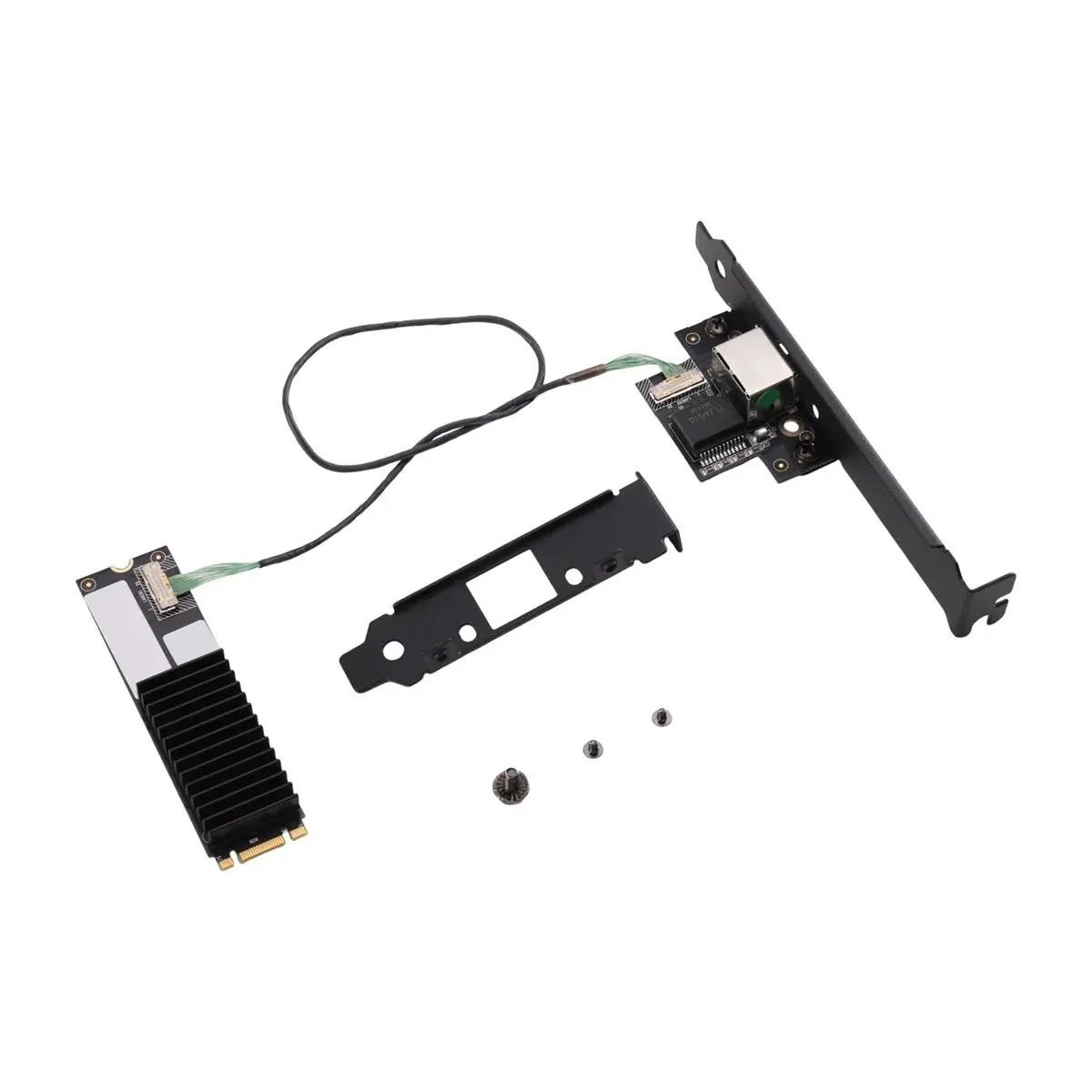 10Gbps M.2 Ethernet Network Card M.2 (B+M Key) to 10Gbps RJ45 Ethernet Network Card AQC113 Chip for Linux