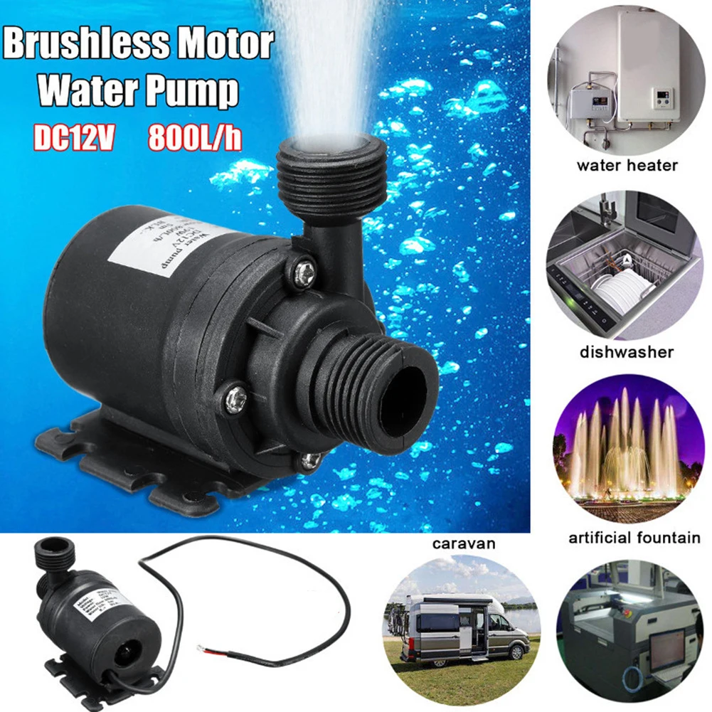 

50W Silent Water Pump Brushless Motor Submersible Water Pump Fish Tank Water Pump Adapter Pond Fountain Fish Tank Sprinkler Pump