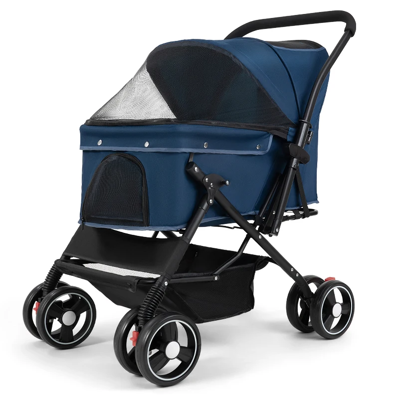 

HX05 Double direction folding pet travel carrier collapsible two-way pet gear travel lite pet stroller dog trolley