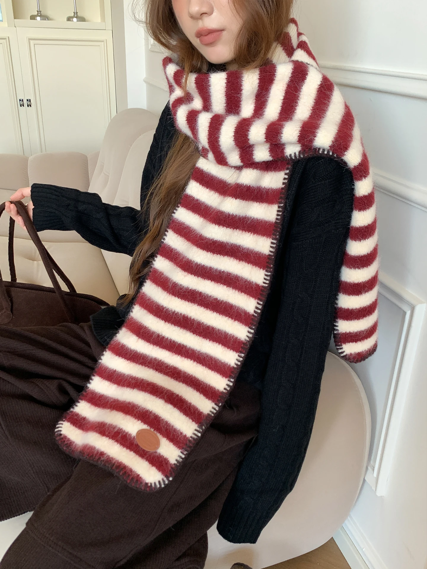 novo-cachecol-listrado-para-mulheres-atmosfera-de-inverno-estudante-engrossado-la-trico-pescoco-protecao-resistencia-ao-frio-calor