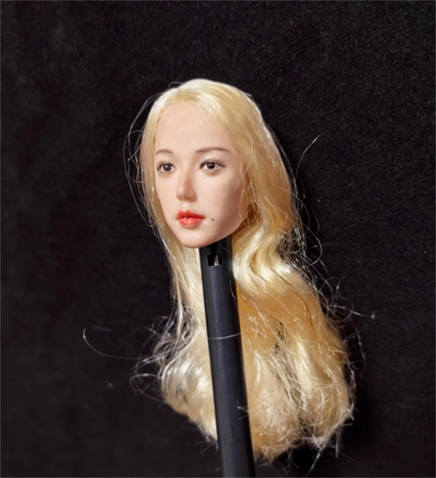 1/6 Asia Singer Movie Actor  Head Sculpt Blonde /Brown Hair  For 12inch  TBleague Phicen  Action Figure Model toys