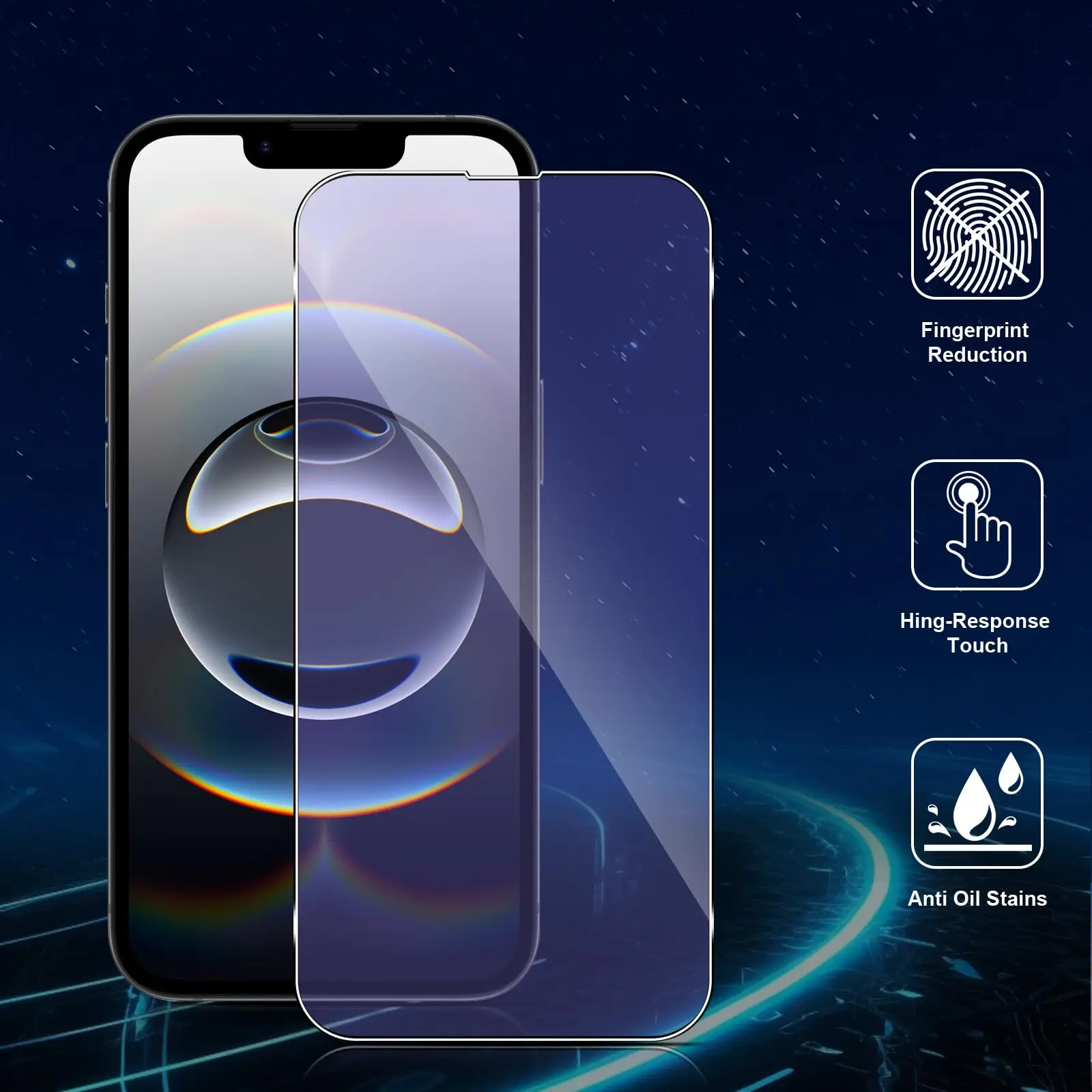 2/4pcs Anti Blue Ray Light Tempered glass For iPhone 17 Air 16e 16 15 14 13 12 11 Pro Max Plus XR XS X 7 8 6 6S Screen Protector