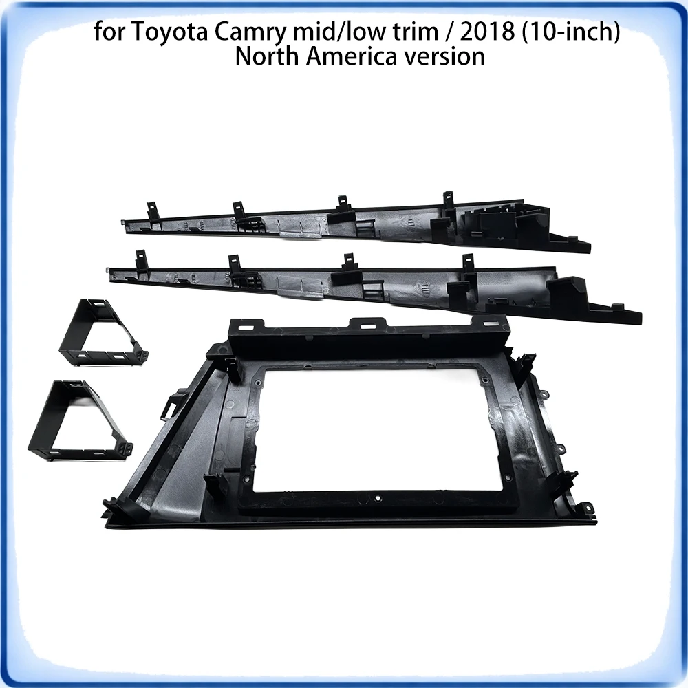 Car Radio Fascia Frame For Toyota Camry XV70 2018 10 inch Mid/Low Trim North America Version Wiring Harness