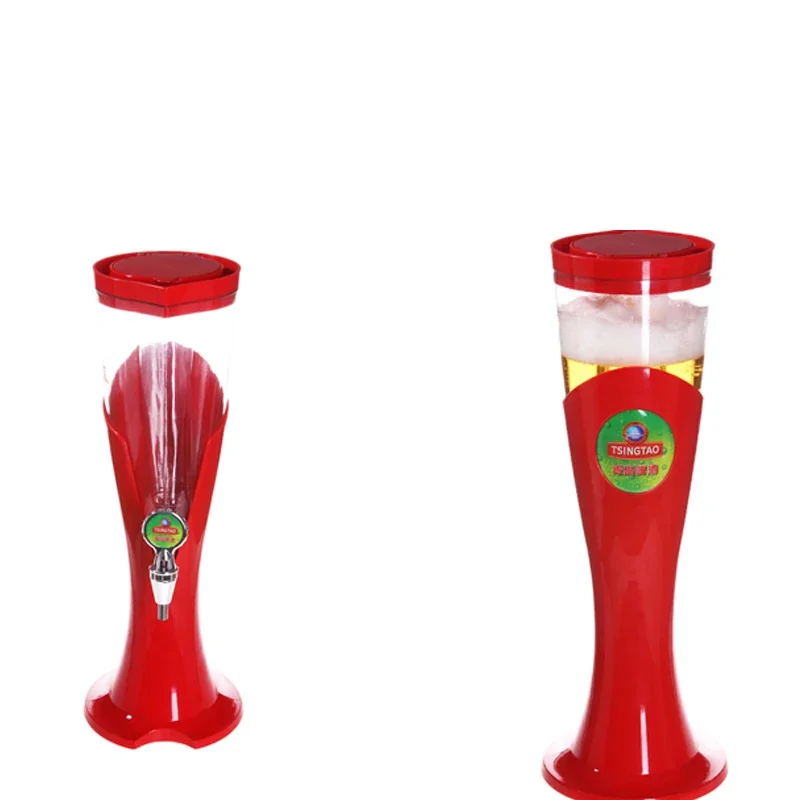 220 v Elektrische 3 Liter Wein Kanone Wein Rack Bier Getränke Maschine Kaltes Getränk Maschinen Saft Container Mit Eiszapfen lichter Party B