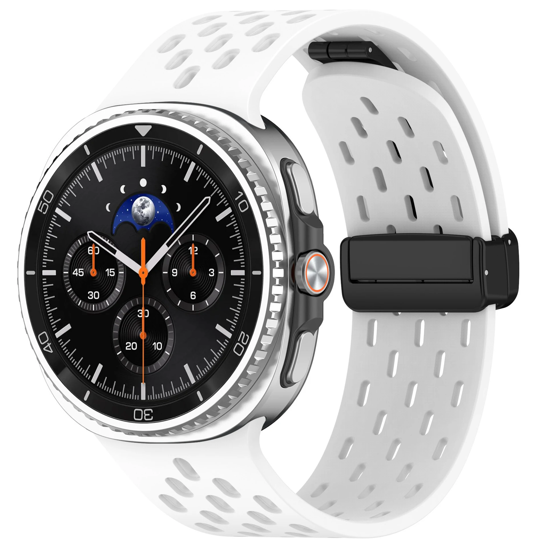 Breathable Band For Samsung Galaxy Watch 9/8 Classic Sports Magnetic Silicone Correa Bracelet Galaxy Watch 8 44mm 40mm Strap image 4