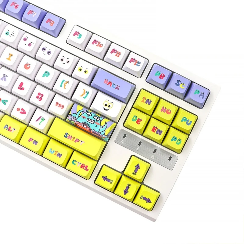 

144 Keys Colorful Lucky Number XDA Keycaps PBT DYE-Sublimation Keycap for Mechanical Keyboards MX Switches