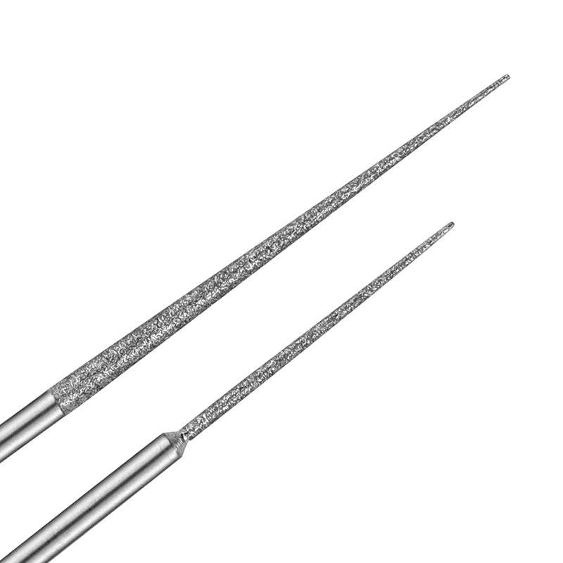 Aste di molatura con gambo da 3MM Mini trapano testa di molatura diamantata fresa per incisione ad ago intaglio lucidatura punta da trapano in pietra di giada di vetro