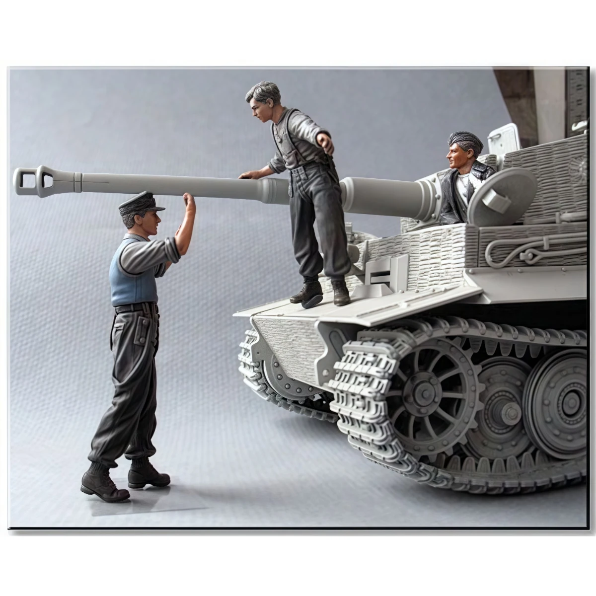 

Комплект неокрашенной модели из смолы 1/35, немецкий экипаж танка (2 человека, 1 половина тела), в разобранном и неокрашенном виде GK, 1582R