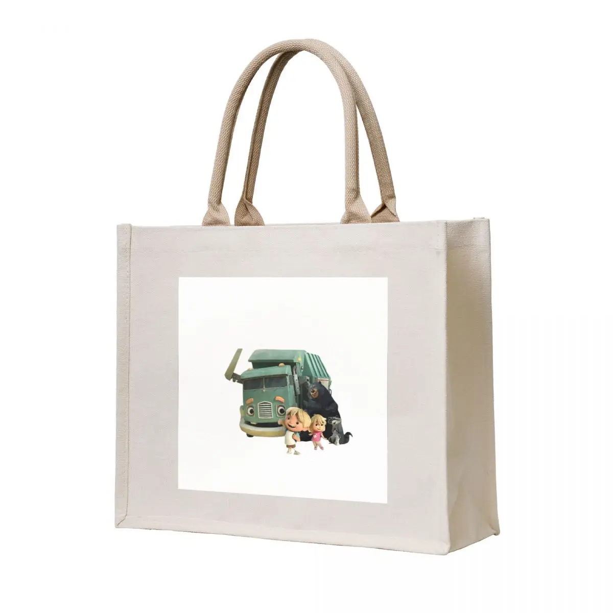

Hank and Trash Truck Kids Tote Bag Canvas stote bag reusable shopping bag large tote Women's shopper