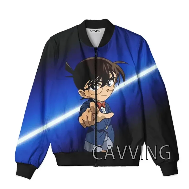 

CAVVING 3D Printed Detective Conan Zipper Bomber Jackets Men Overcoat Mens Coat Zip Up Jackets for Women/Men J01