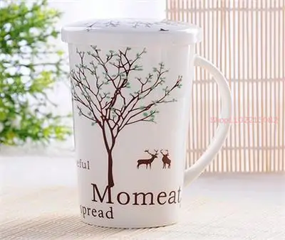 500ML. Refined Bone China Thermal Mug, Porcelain Mug, Big Espresso Cups, Fashion Tazas Tea Cups, for Cafeteira Espresso