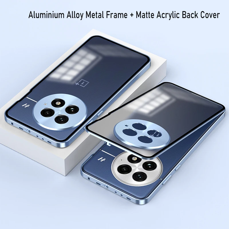 

Металлический магнитный чехол из алюминиевого сплава для OnePlus 13, матовая акриловая задняя крышка для ПК для Oneplus 13 One Plus 13 OnePlus13 1 + 13 Coque