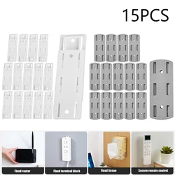 15Pcs Socket Fixer Wall Mount Bracket Self-Adhesive Power Strip Holder Punch Free Socket Stand WiFi Router Socket Fixer