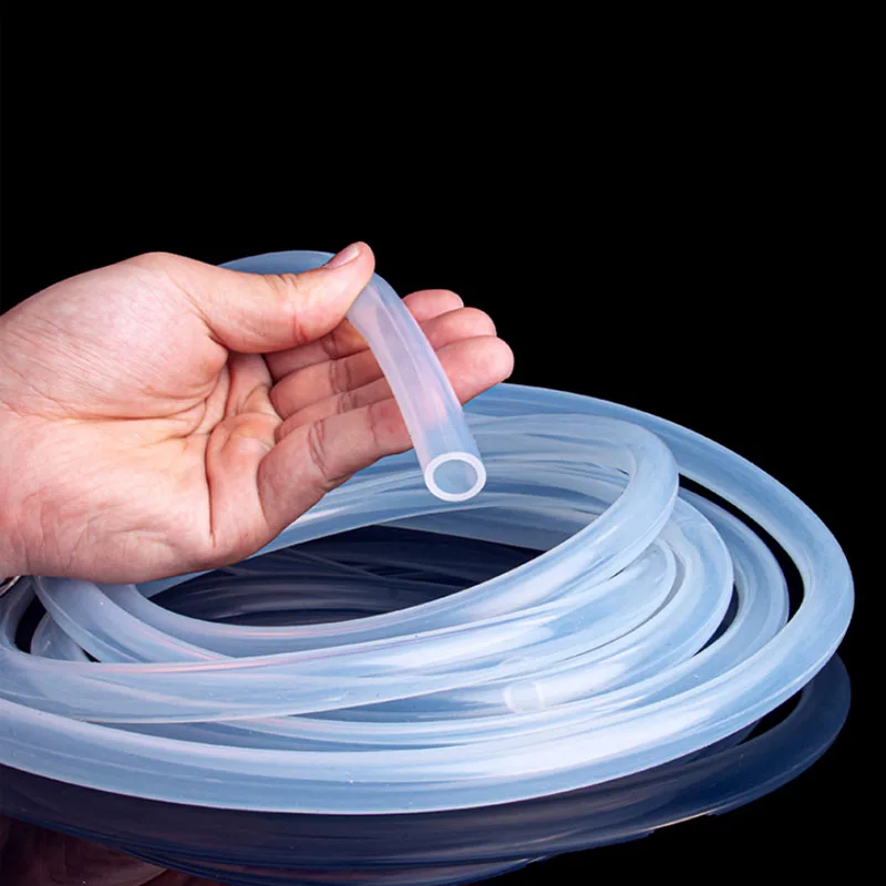 1/2/3/5M Food Grade Silicone Rubber Hose Clear Transparent Flexible Silicone Tube Nontoxic soft capillary Inner Diameter0.5-14mm