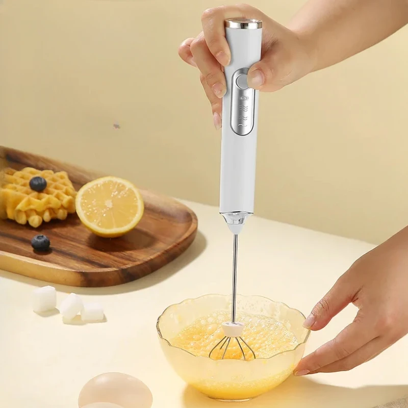 

Compact Milk Frother, Electric Foam Maker and Handheld Mixer for Home Use, Portable Cappuccino Whisk, Easy Maintenance