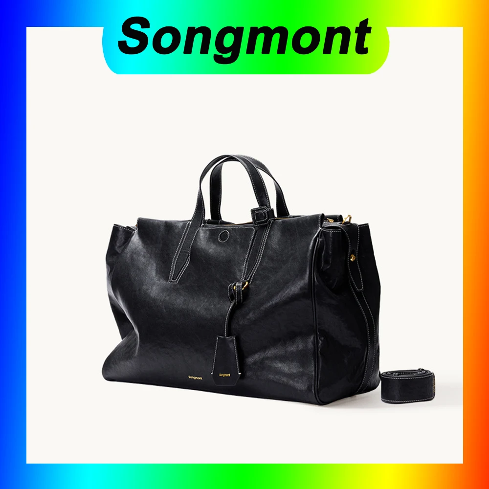 

Songmont Large Seeing Things Travel Bag Trail Series Vegetable Tanned Cowhide Handheld Crossbody Briefcase