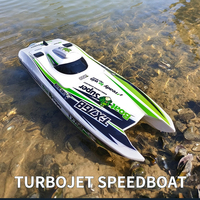 2.4G Brushless Boat TX768 RC Boat 2.4G Remote Control Turbojet Speedboat Ship 30km/h High Speed Watercraft Toys for Children